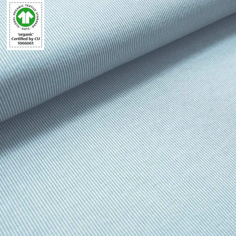 Fairtrade Bio Jacquard Rippenmuster Gletscher (GOTS)