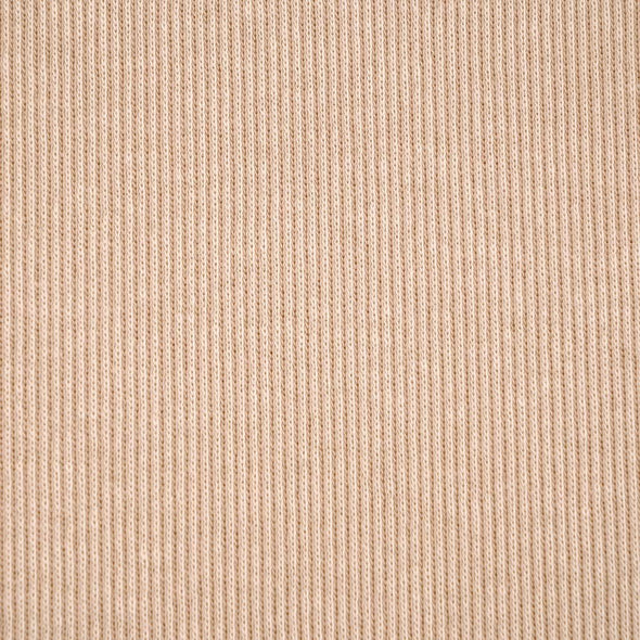 Fairtrade Bio Jacquard Rippenmuster sand (GOTS)