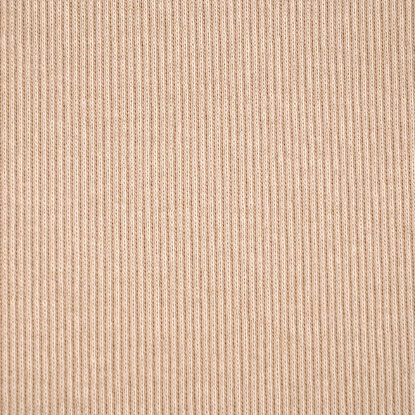 Fairtrade Jacquard Rippenmuster sand