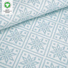 Fairtrade Bio Jacquard Snowflake gletscher (GOTS)