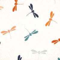 Reststück 47 cm - Fairtrade Biojersey Dragonfly (GOTS)