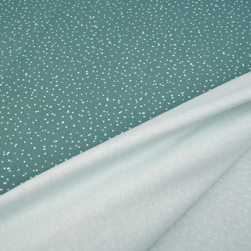 Fairtrade Biojersey Spotties staubgrün