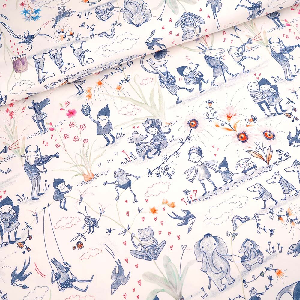 Fairtrade Biojersey Frühlingserwachen