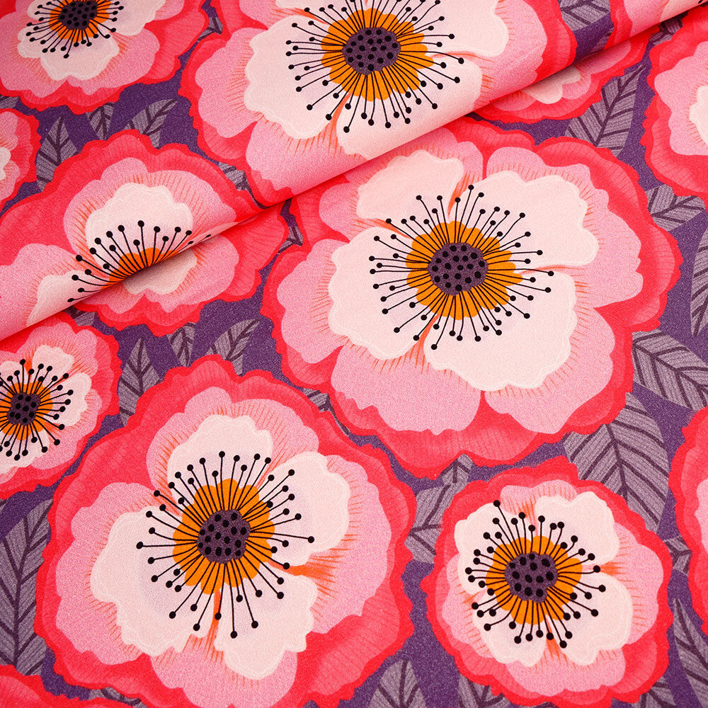 Fairtrade Biojersey "Grosse Blumen" (GOTS)