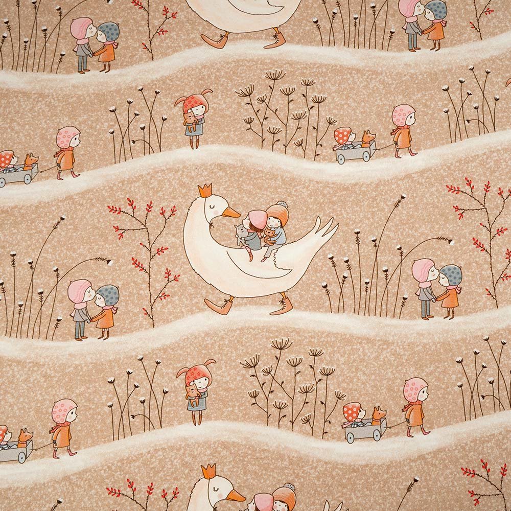 Fairtrade Biojersey Winterkinder beige (GOTS)