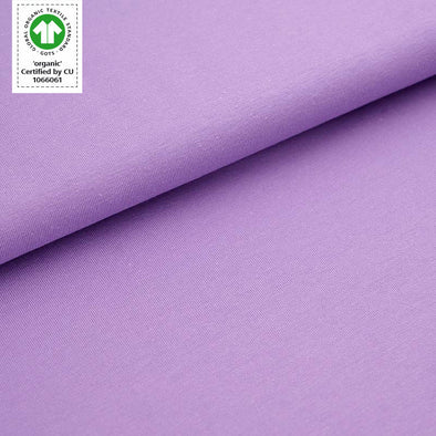 Fairtrade Biojersey uni Lavendel (GOTS)