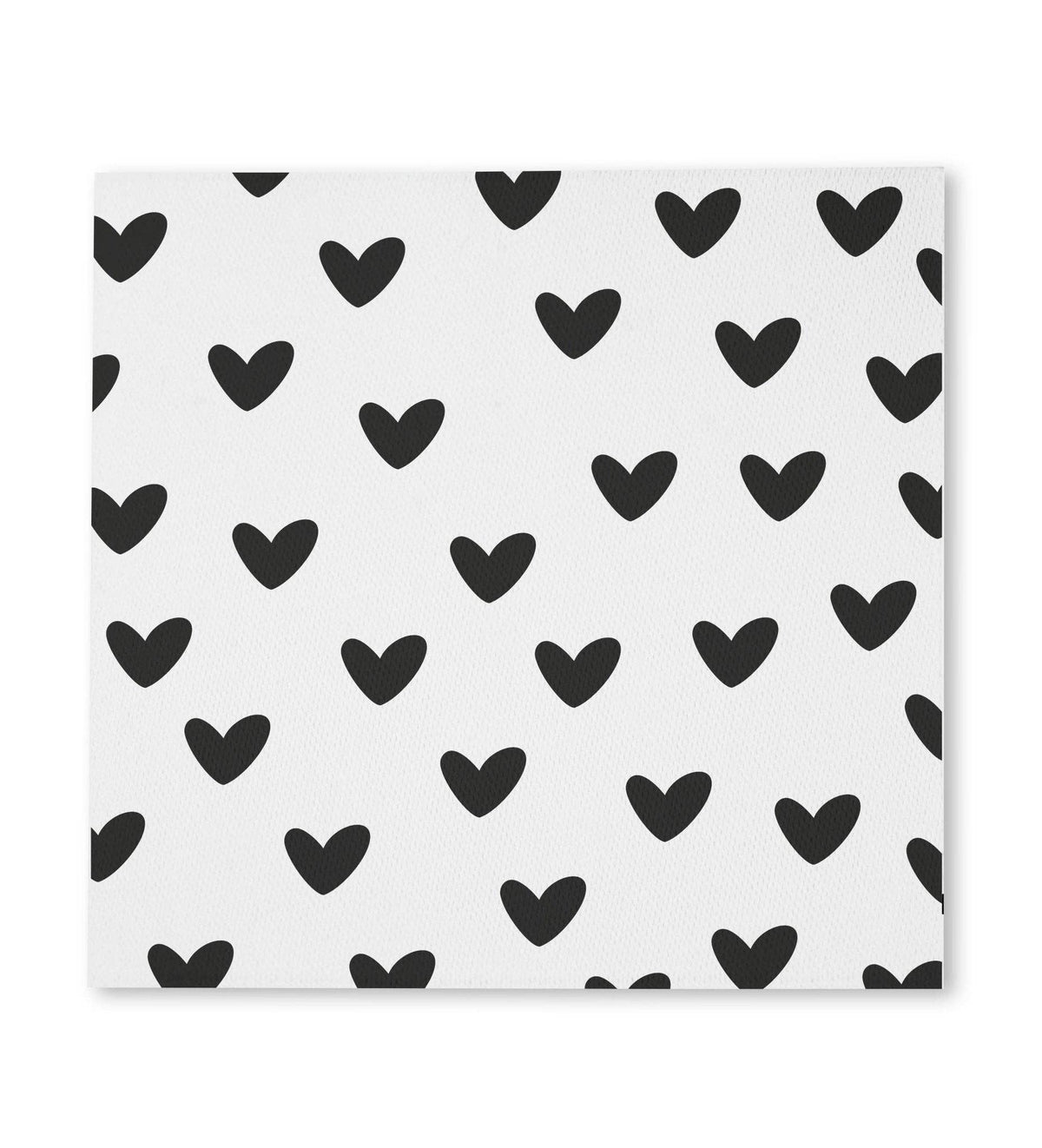 XXL-Weblabel *Herzen Schwarz/Weiß*