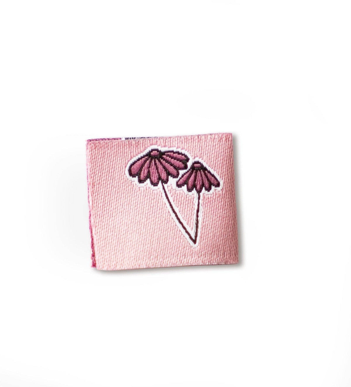 Klapp-Weblabel - Blume