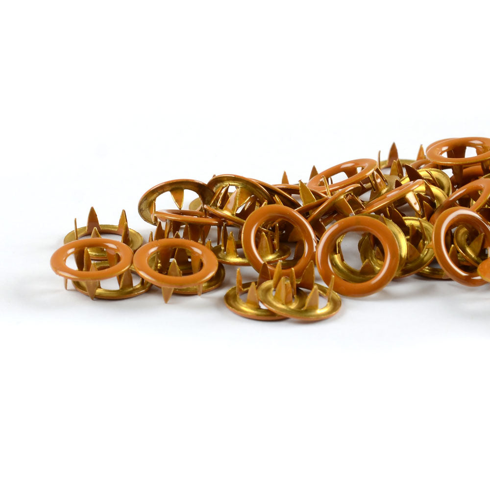 Bottoni automatici Jersey "cognac caldo" (11 mm)