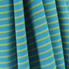 Fairtrade Biojersey Strip classique bleu-vert