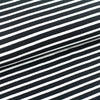 Fairtrade biojersey Stripe classique noir / blanc