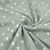 Fairtrade Bio Rib Jersey Hearts sage