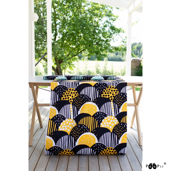 Fairtrade Coton bio Satin Récolte Sun Yellow