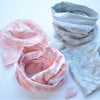 Fairtrade Bio Jacquard Relief Shiny Leaves Rosa (GOTS)