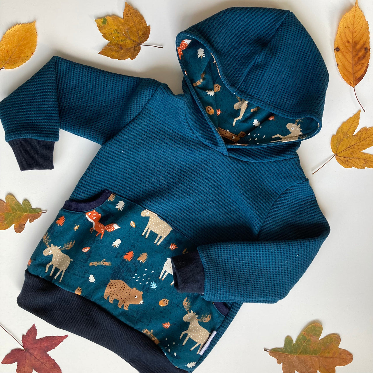 Eau jacquard gaufrée bio Fairtrade de nuit (GOTS)