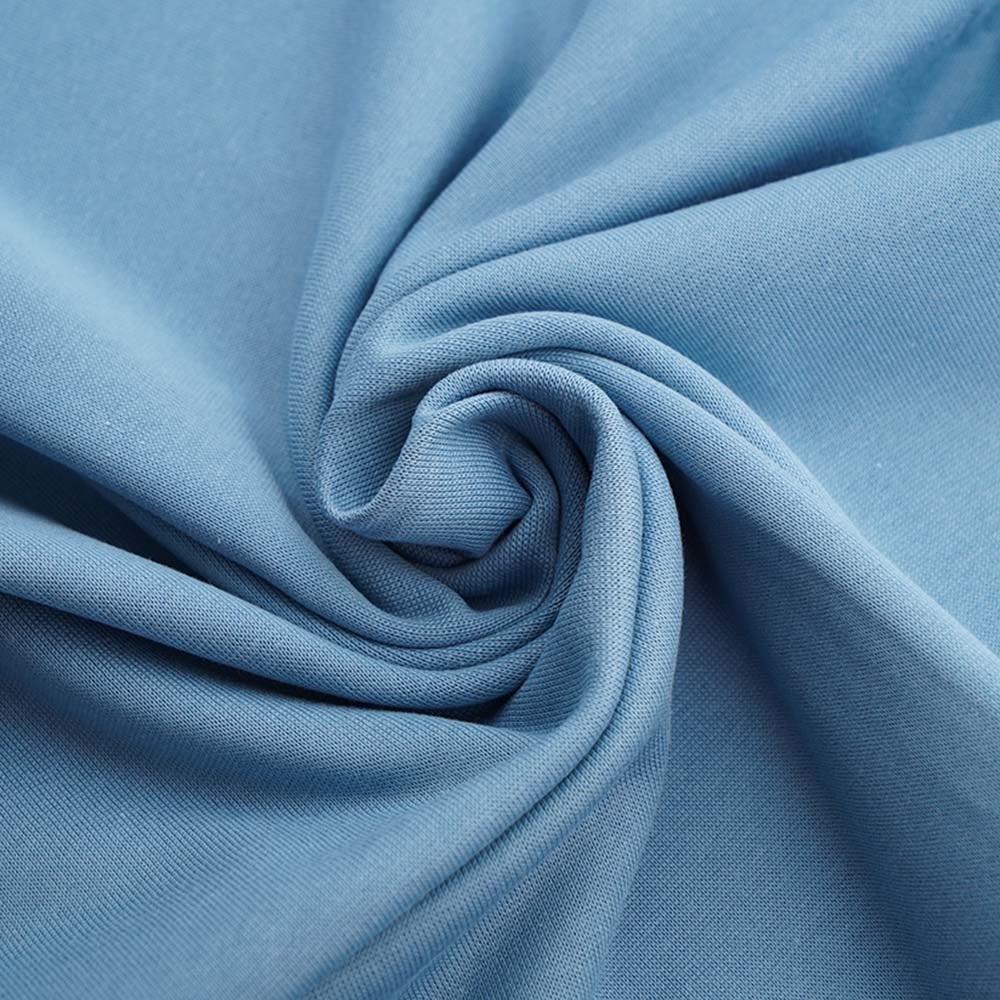 Poignets en coton bio Fairtrade bleu maison de plage (GOTS)