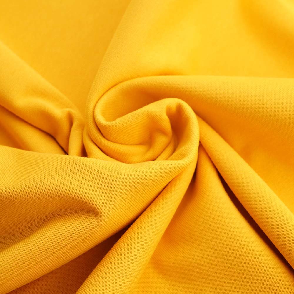 Fairtrade Bio Bündchen uni Senfgelb (GOTS)