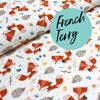 Fairtrade Bio French Terry Fuchs und Igel