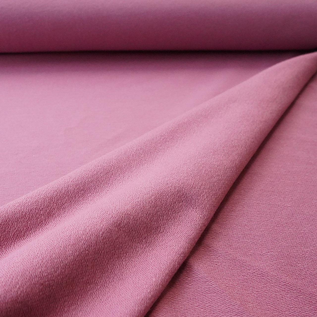 Fairtrade Bio French Terry uni Vintage Rose (GOTS)