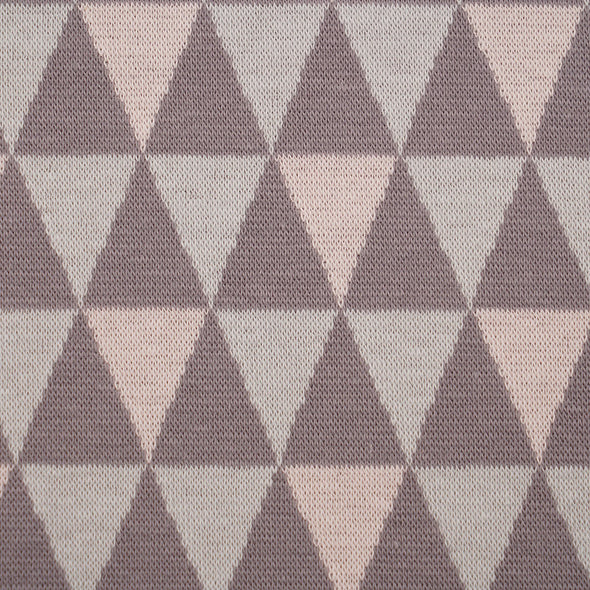 Fairtrade Bio Jacquard Dreiecke Grau (GOTS)