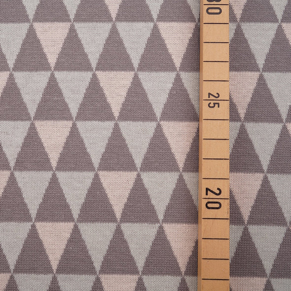 Fairtrade Bio Jacquard Dreiecke Grau (GOTS)