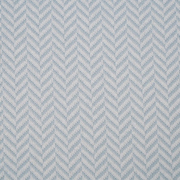 Fairtrade Bio Jacquard Fischgrät Gletscher