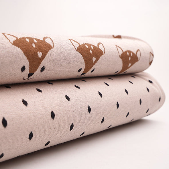 Fairtrade Bio Jacquard Missi Dots braun