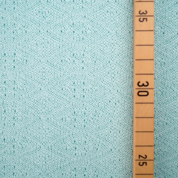 Fairtrade Bio Sommerstrick Rauten Mint (GOTS)