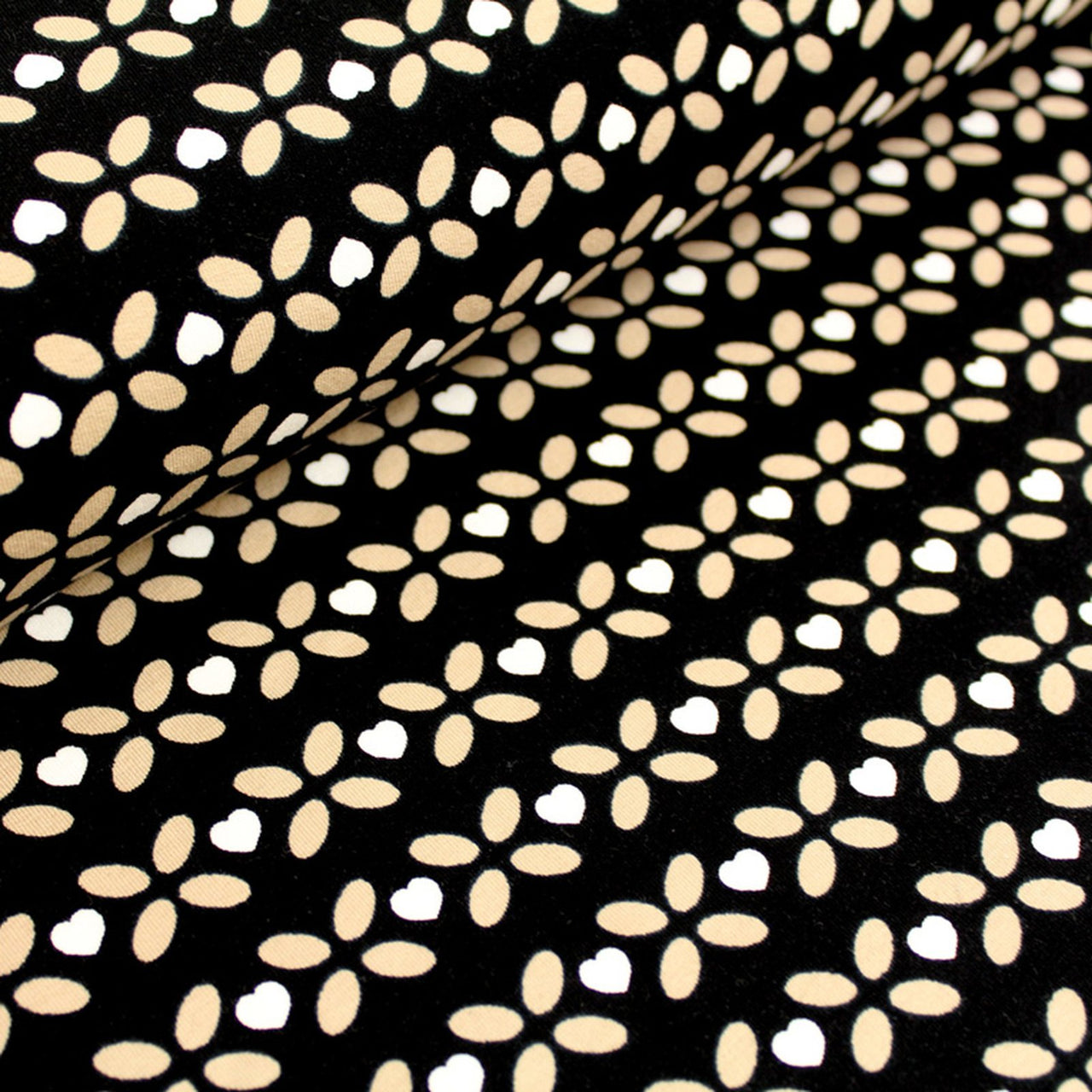 Sweat-shirt bio équitable Cœur Feuille Sable (GOTS)