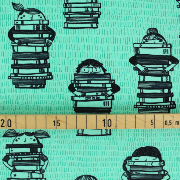 Fairtrade Biojersey Book Kids Mint