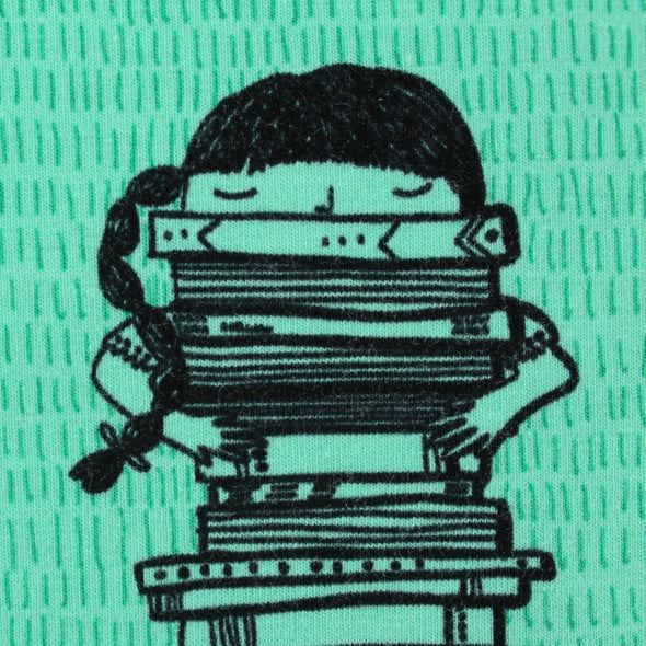 Fairtrade Biojersey Book Kids Mint