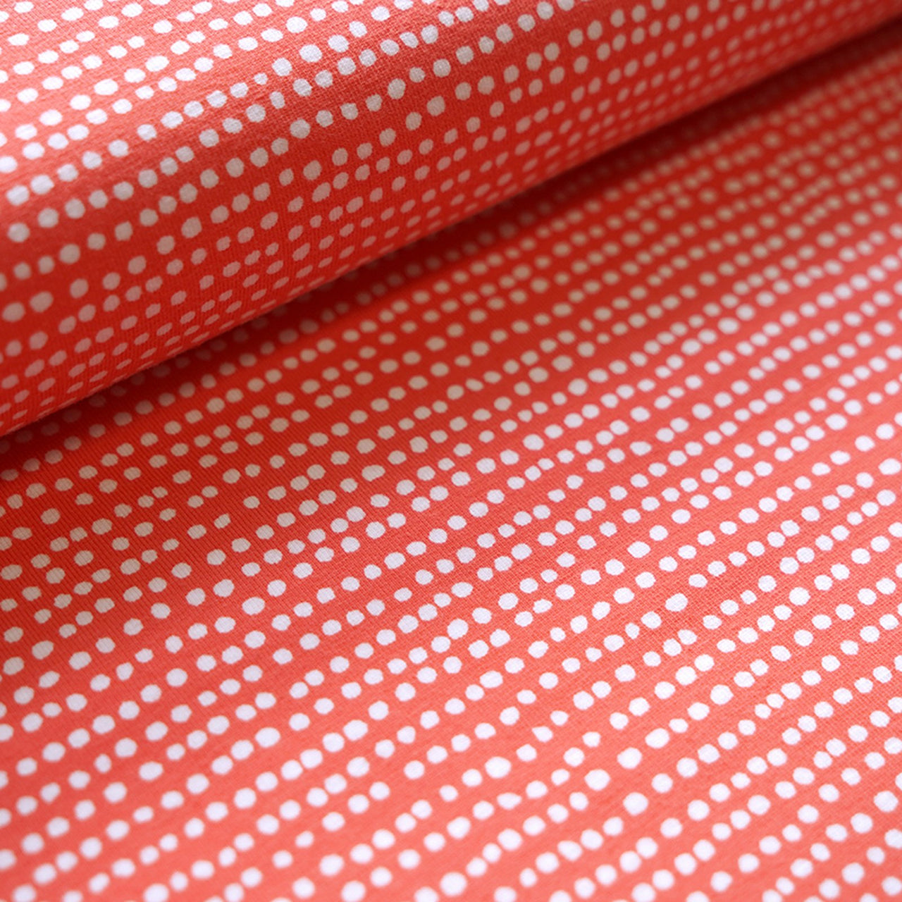 Jersey bio équitable à lignes pointillées corail