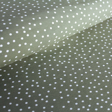 Fairtrade Biojersey Dotties Olive