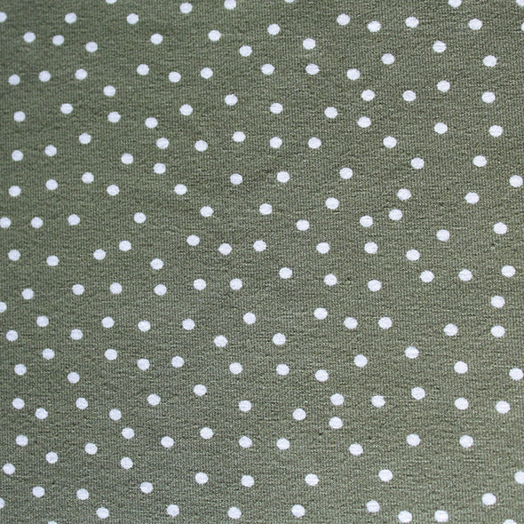 Fairtrade Biojersey Dotties Olive