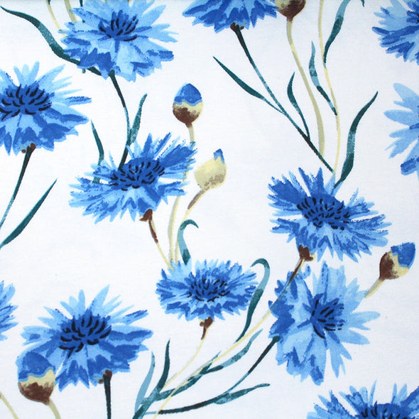 Fairtrade Biojersey Kornblumen