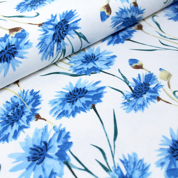 Fairtrade Biojersey Kornblumen