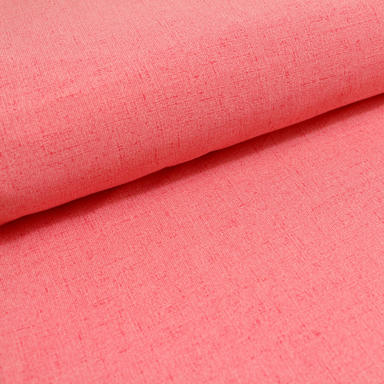 Reststück 27 cm - Fairtrade Biojersey Leinenoptik Koralle