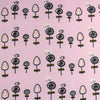 Fairtrade Biojersey Monster Tuin Flowers Rosa