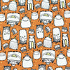 Fairtrade Biojersey Monstermania Karamell