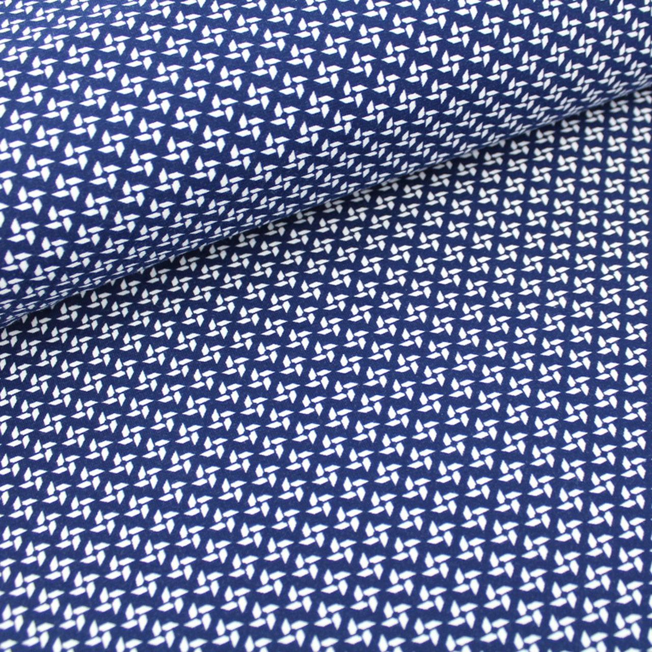 Fairtrade Biojersey Pinwheels marine