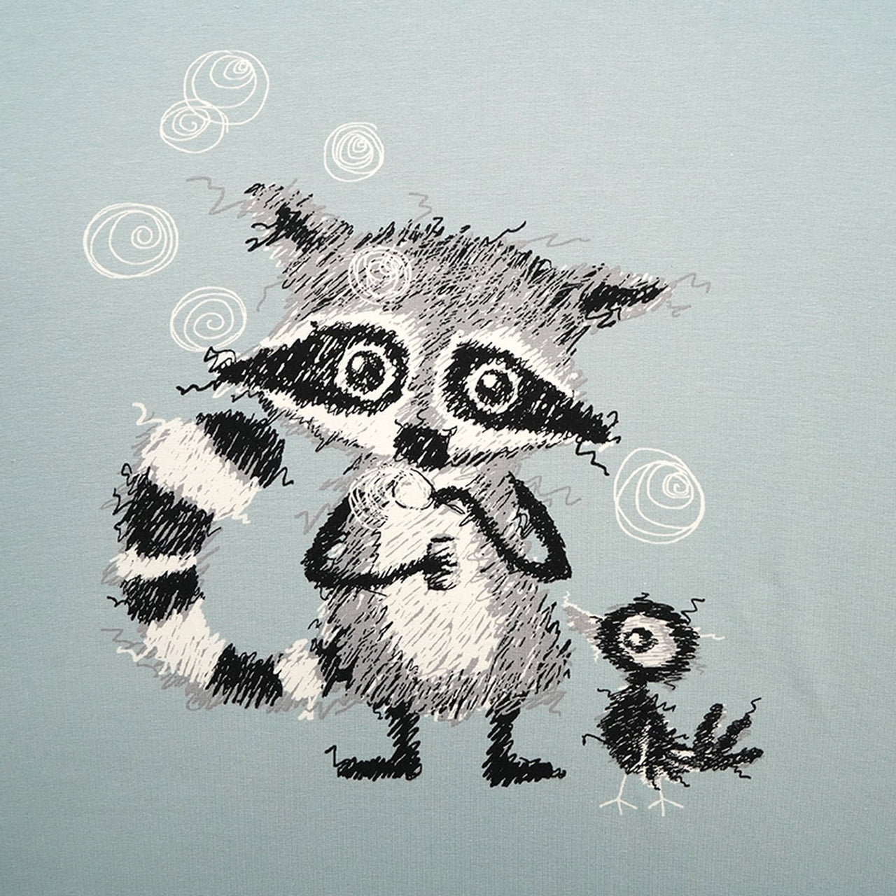 Panneau de ratons laveurs bio équitable Jersey Glacier