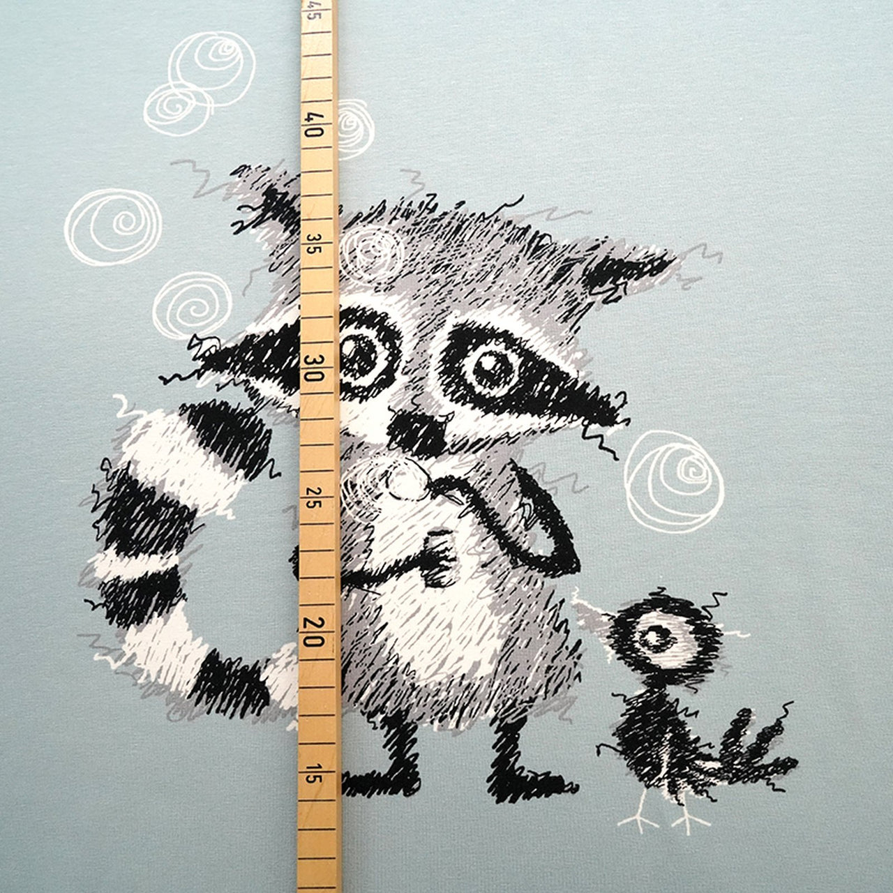 Panneau de ratons laveurs bio équitable Jersey Glacier