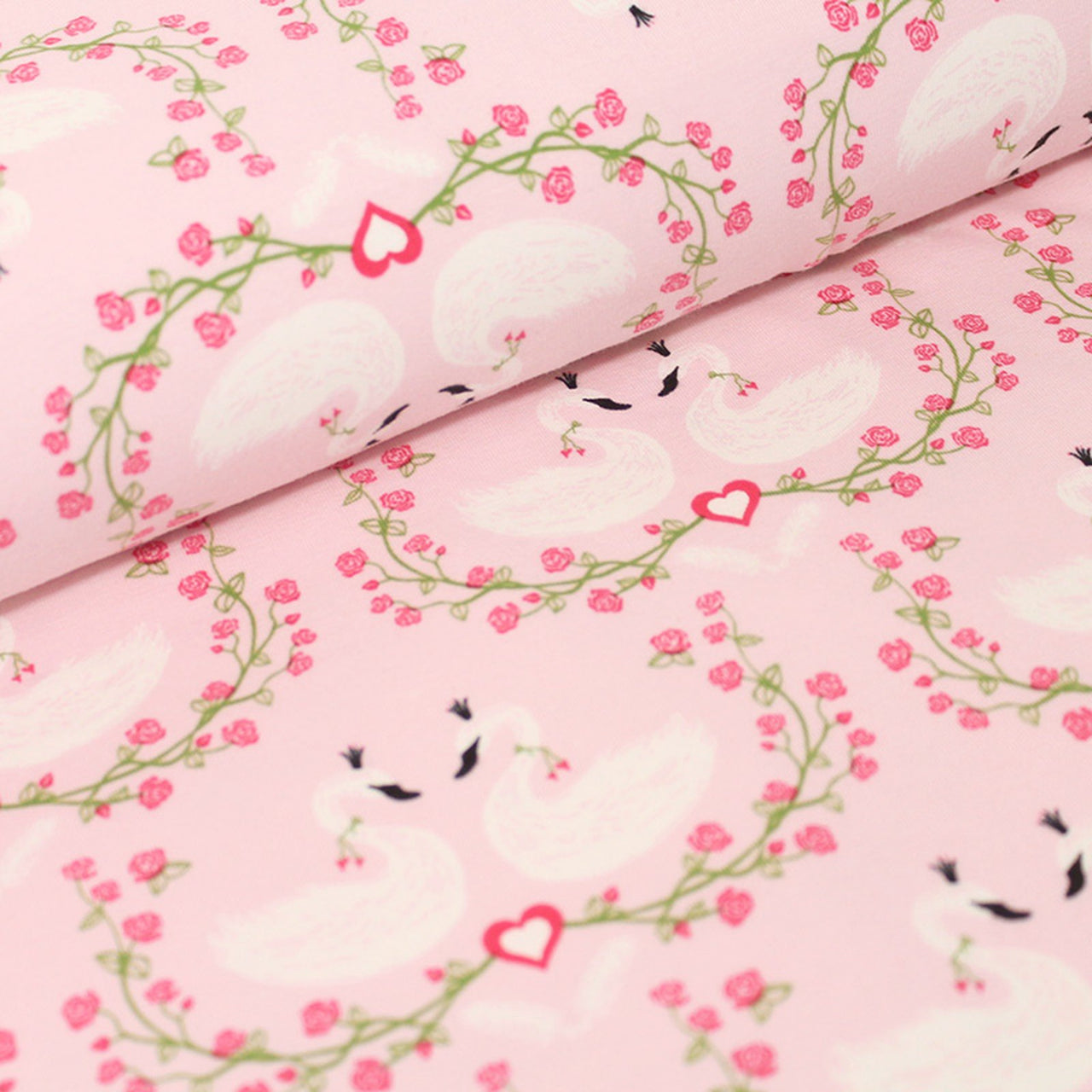 Fairtrade Biojersey Schwanröschen