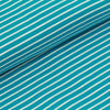 Fairtrade Biojersey Streifen Classic Dunkeltürkis