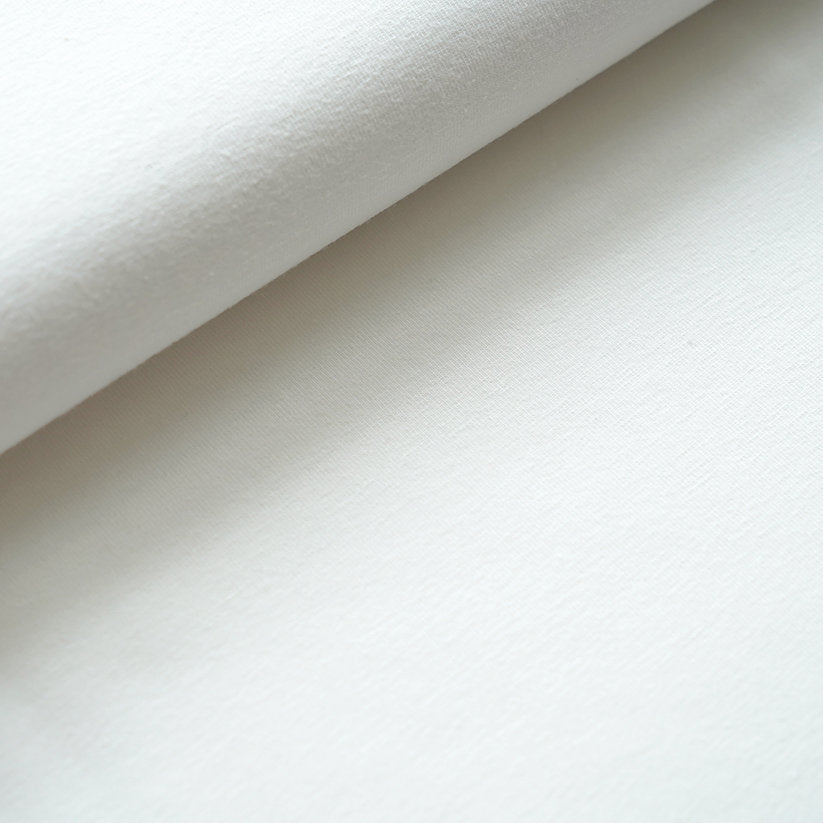 Rest 45 cm Fairtrade Biojersey uni offwhite (GOTS)