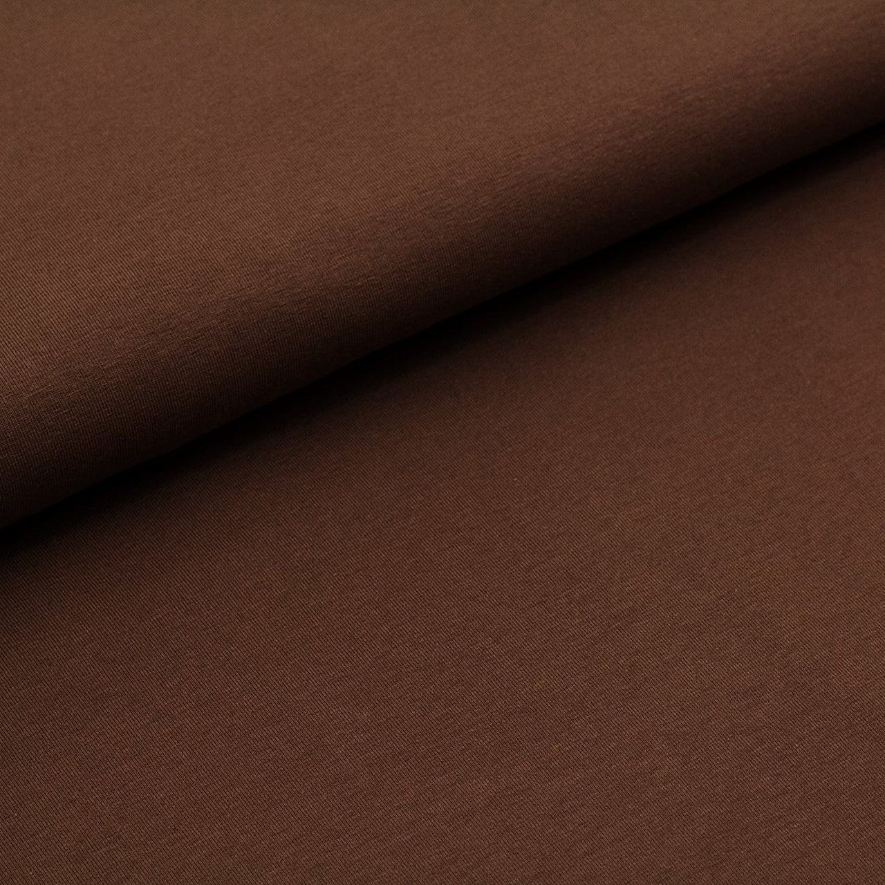 Fairtrade Biojersey uni Schoko (GOTS)