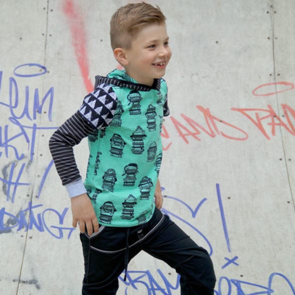 Fairtrade Biojersey Book Kids Mint