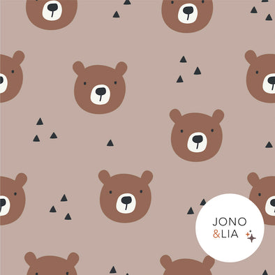 Fairtrade Biojersey Braunbär (GOTS)