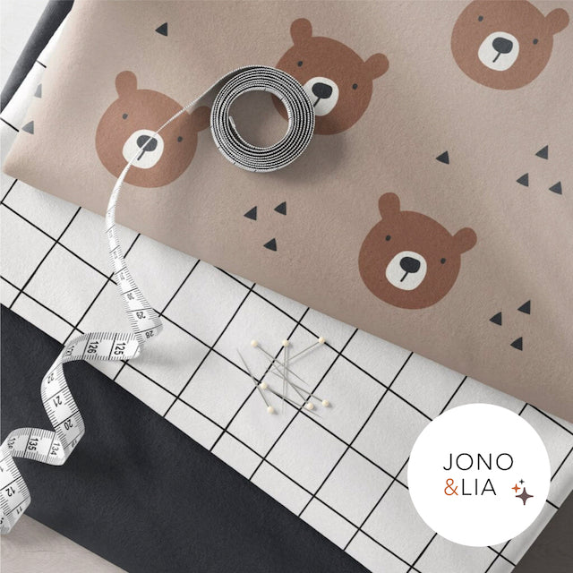 Jersey bio Fairtrade avec ours brun (GOTS)