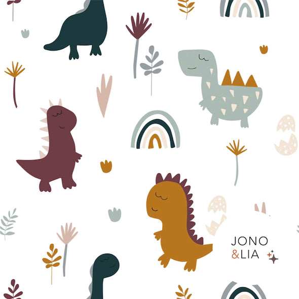 Biojersey Dino Flowers (GOTS)